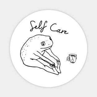 Self Care Frog Magnet